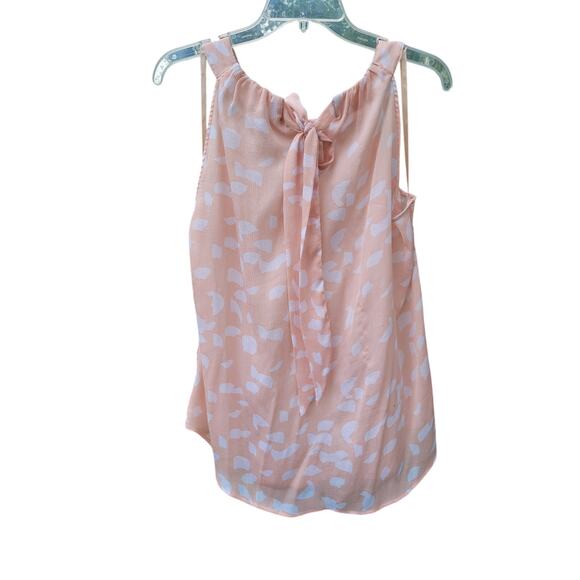 & Other Stories Tops - Pink with white splash spots tank blouse